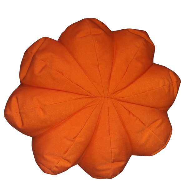 Orange Pumpkin Accent Pillow Fall Decor Gourd Throw Pillow - Picture 4 of 6